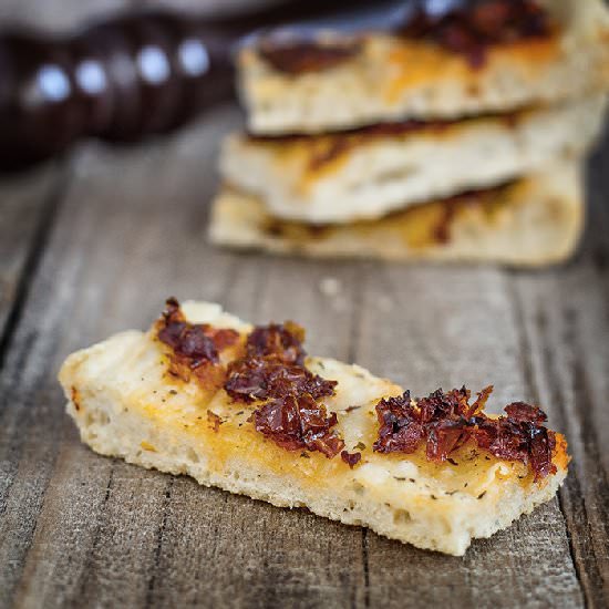 Focaccia with Tomatoes and Basil - Recipe photo by Licuta Marin