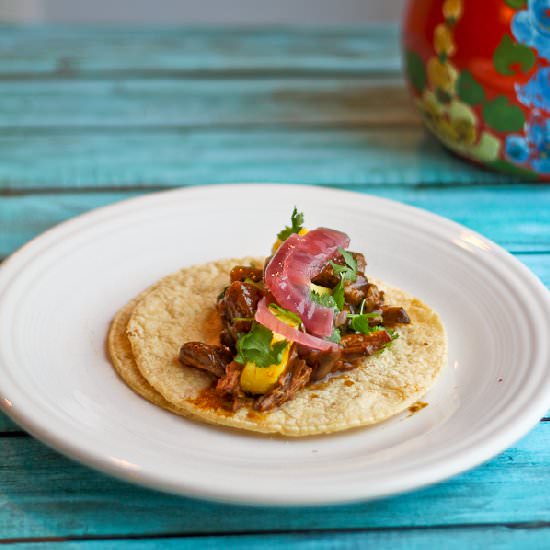 Colima Mole w Beef - Recipe photo by LauraofTheSpicedLife