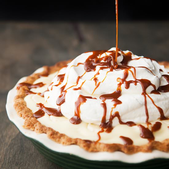Bourbon Caramel Banana Cream Pie - Recipe photo by kaweah