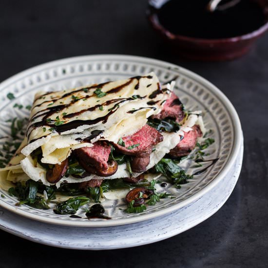 Steak Crepes - Recipe photo by halfbakedharvest