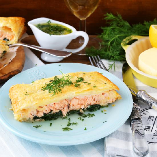 Salmon in French Pastry - Recipe photo by madameedith