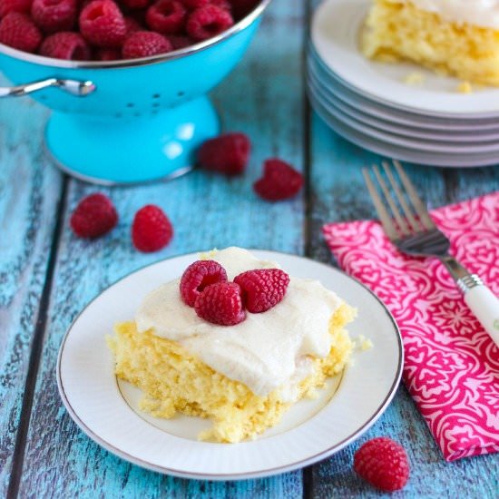 Skinny Cake & Vanilla Bean Frosting - Recipe photo by MandysRecipeBox