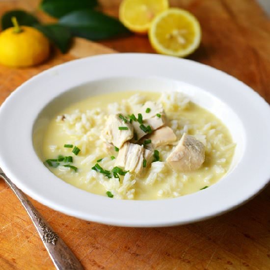 Greek Avgolemono Soup - Recipe photo by theviewfromgreatisland