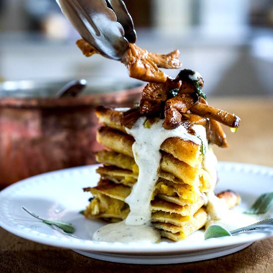 Crispy Spaghetti Squash Crepes - Recipe photo by Feasting at Home