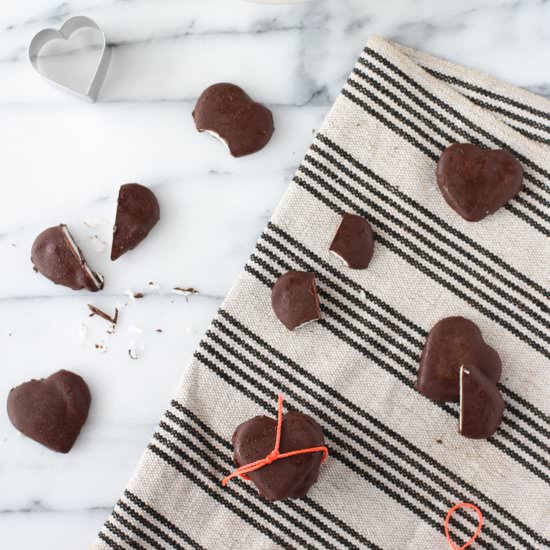 Organic Peppermint Patty Hearts - Recipe photo by papernstitch