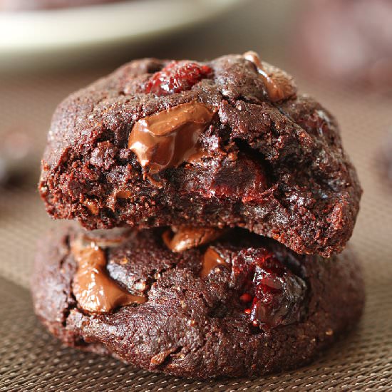 Double Chocolate Cherry Cookies - Recipe photo by texanerin