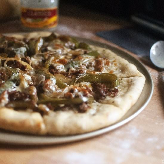 Cheesesteak Pizza - Recipe photo by kita roberts