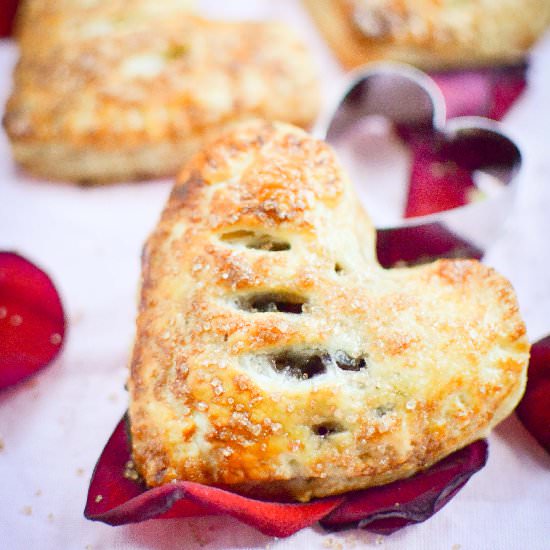 Cherry Heart Pies - Recipe photo by Urvashi Roe
