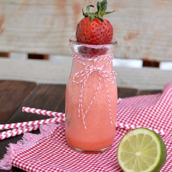 Creamy Strawberry Limeade - Recipe photo by littledairyontheprairie