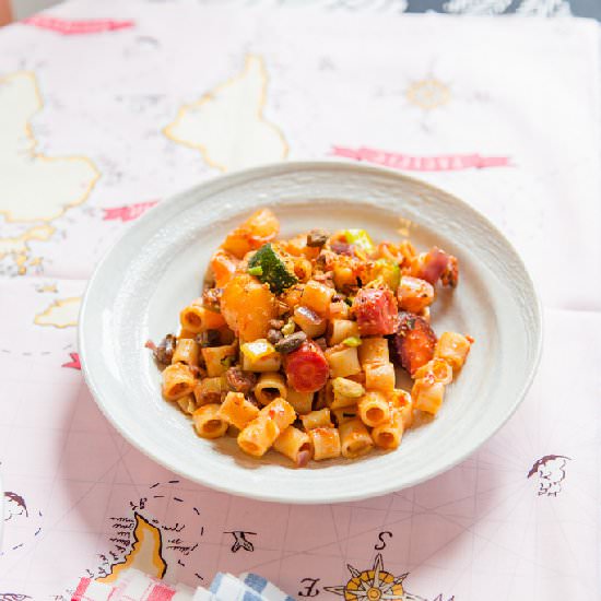 Roasted Vegetables Pasta - Recipe photo by elsbro