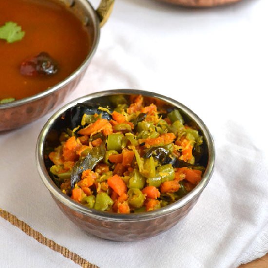 Carrot Beans Poriyal | Stirfry - Recipe photo by Indian Khana