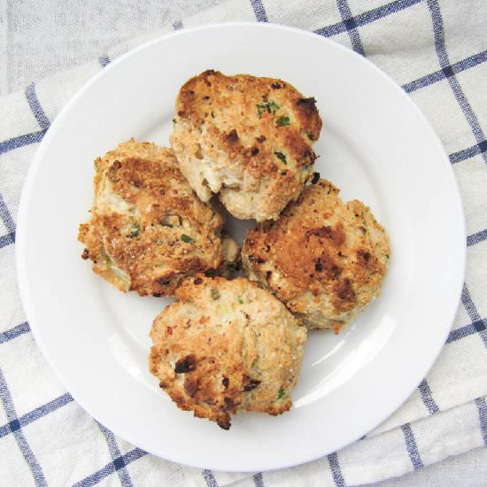 Feta Scallion Drop Biscuits - Recipe photo by baconeggcheesecake