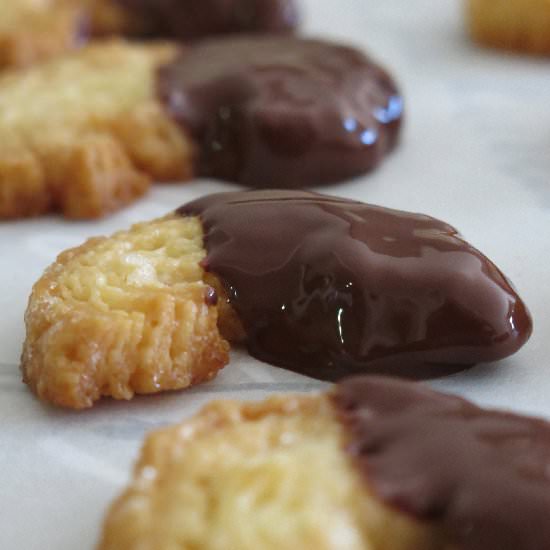 Chocolate Puff Pastry Palmiers - Recipe photo by farinaisucre