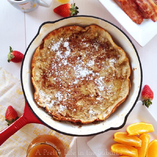 Apple Baked Dutch Baby - Recipe photo by aprettylifeinthesuburbs
