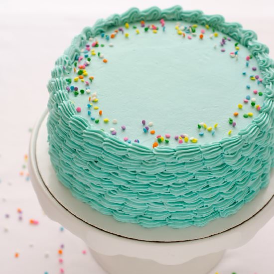 Blue Funfetti Birthday Cake - Recipe photo by i-heart-baking
