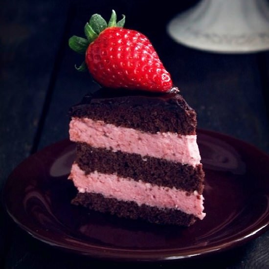 Strawberry Cake - Recipe photo by rustic kitchen