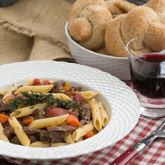 Beef Burgundy Pasta - Recipe photo by thatskinnychickcanbake