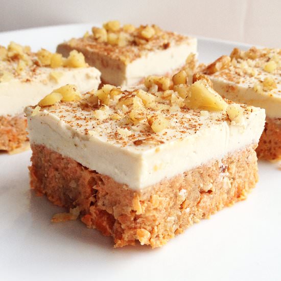 Raw Carrot Cake - Recipe photo by WillBakeforBooks
