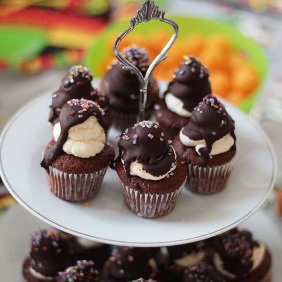 Chocolate Bomb Cupcakes - Recipe photo by Bailey Ana Cakes