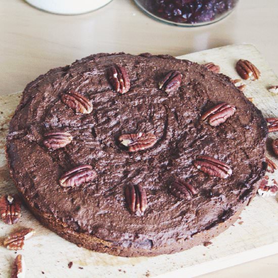 Chocolate Protein Brownie Cake - Recipe photo by A fashion model reveals her secrets