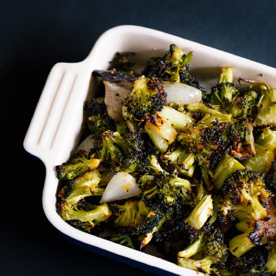 Miso Roasted Garlic Broccoli - Recipe photo by Cultural Chromatics