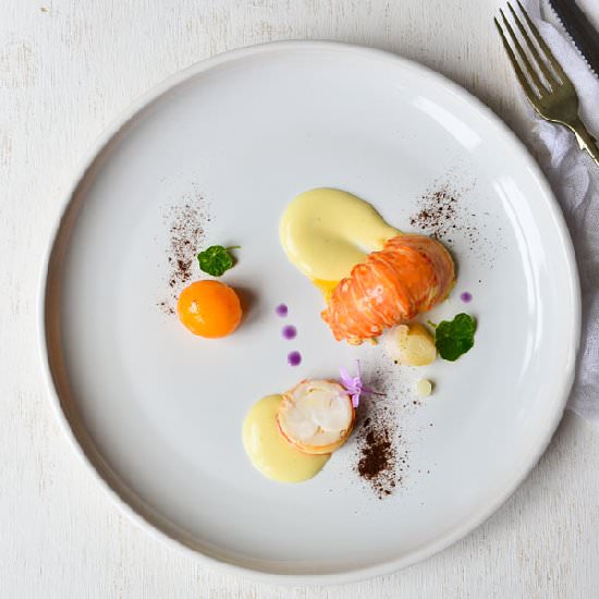 Lobster & Sous Vide Yolk - Recipe photo by msihua