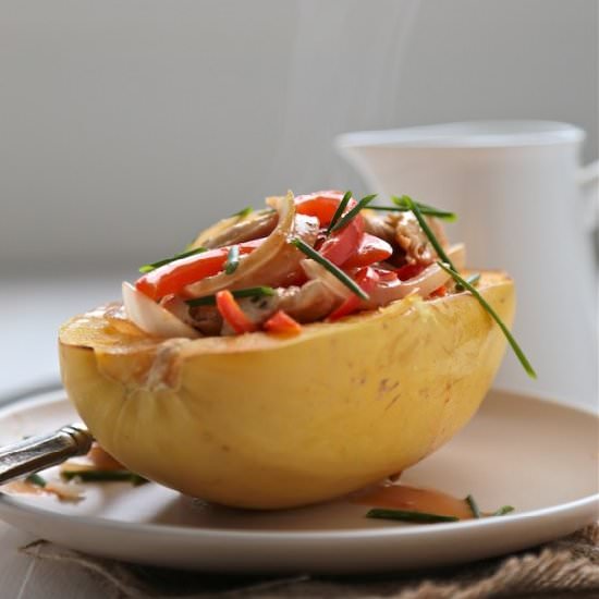 Red Curry Spaghetti Squash Bowl - Recipe photo by CountryCleaver