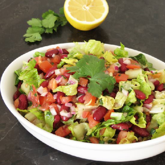 Bean Salad with Cilantro Dressing - Recipe photo by ilonaspassion