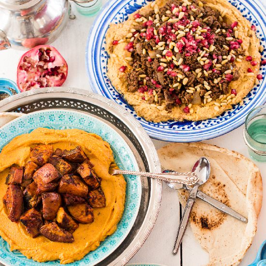Moroccan Flatbread Feast - Recipe photo by AFeastForTheEyes