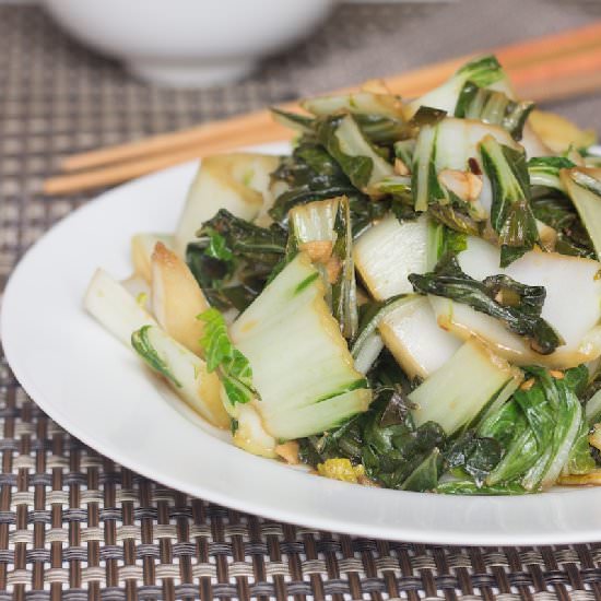 Bok Choy with Ginger & Garlic - Recipe photo by Prepgreen