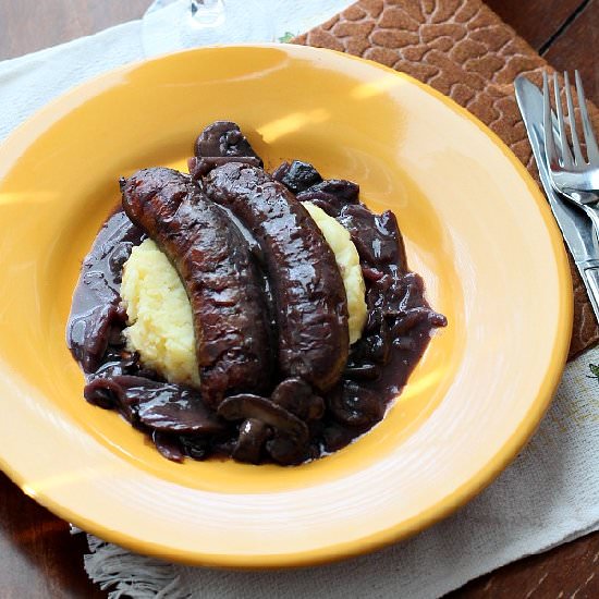 Sausage in Burgundy Sauce - Recipe photo by Soni