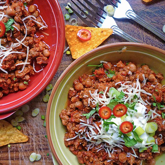 Slow Cooker Turkey & Chorizo Chilli - Recipe photo by Abbes Cooking Antics