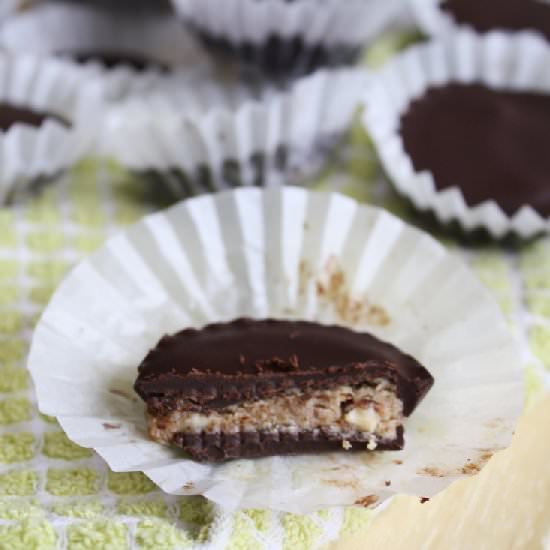 Dark Chocolate Almond Butter Cups - Recipe photo by skaiwar