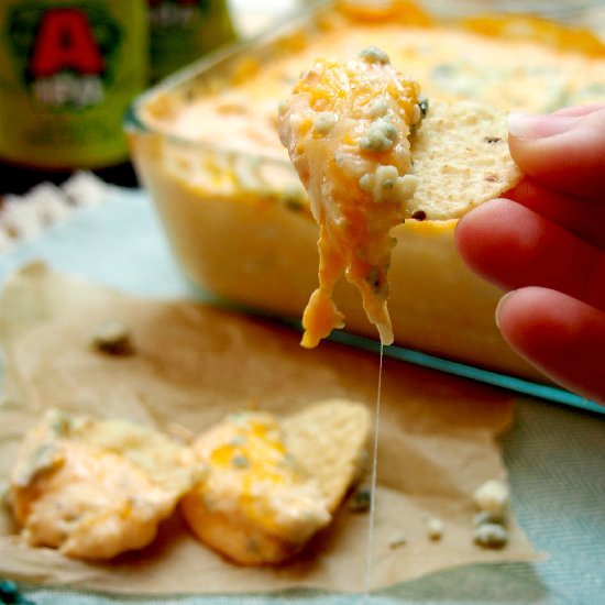 Beer Cheese Buffalo Chicken Dip - Recipe photo by the cookie rookie