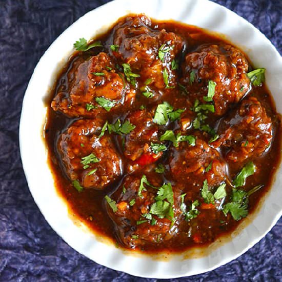 Vegetable Manchurian Gravy - Recipe photo by Indian Khana