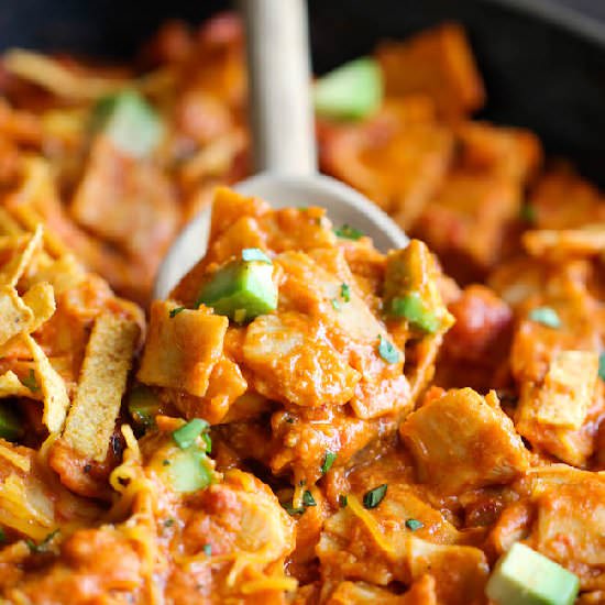 Chicken Enchilada Skillet - Recipe photo by damndelicious