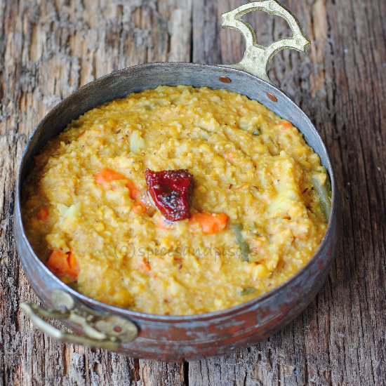 Cracked Wheat and Lentil Porridge - Recipe photo by Soma