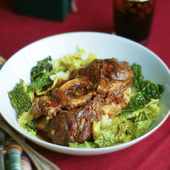 Ancho Coffee Braised Beef Shanks - Recipe photo by theyumyumfactor