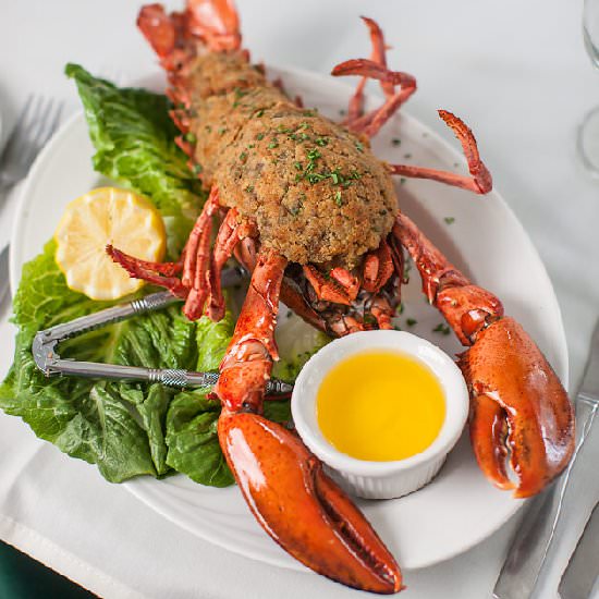 Chef Avi's Baked Stuffed Lobster - Recipe photo by Stonehurst Manor