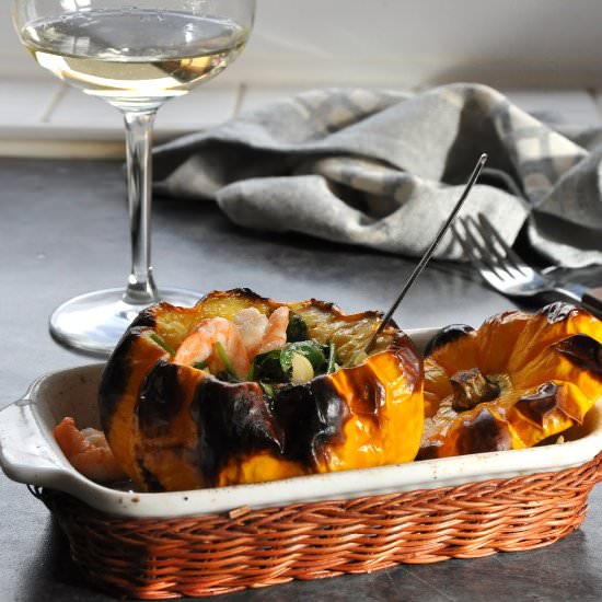Stuffed Squash - Recipe photo by peppercorns