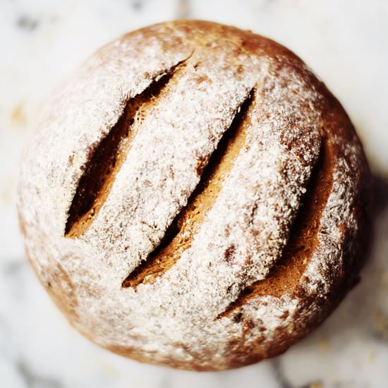 Oatmeal Brown Bread on Foodess - Recipe photo by foodess