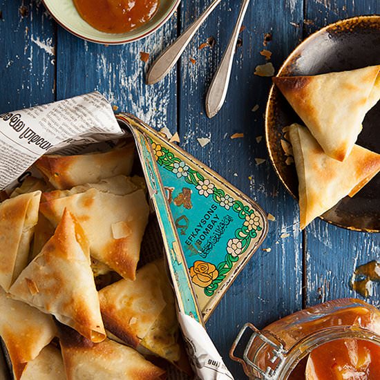 Golden Butternut Samosas - Recipe photo by weeattogether