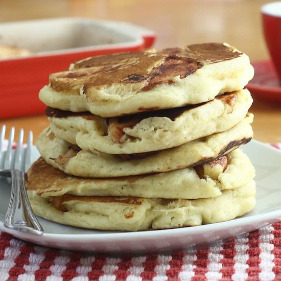 Apple Cinnamon Pancakes - Recipe photo by degreesofprep