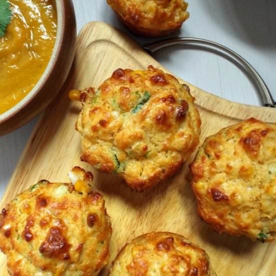 Cheddar and Sweetcorn Muffins - Recipe photo by Fish Fingers for tea