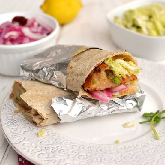 Aloo Tikki Wrap - Recipe photo by Pavani