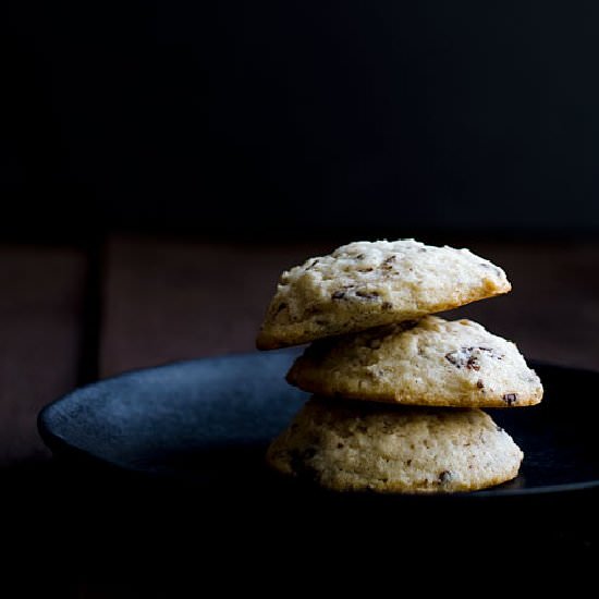 Dark Chocolate Rumchata Cookies - Recipe photo by Savory Simple