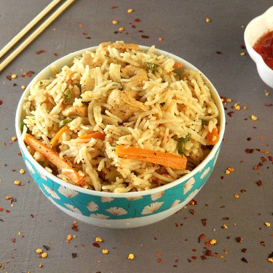 Chicken Fried Rice - Recipe photo by Nitha Kitchen