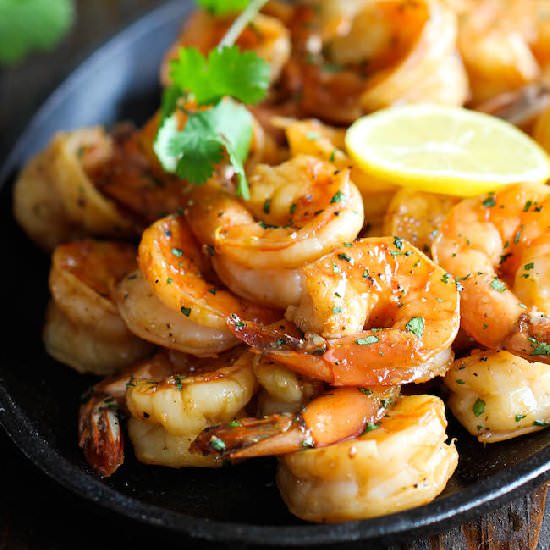 Sweet Lemon Shrimp - Recipe photo by damndelicious