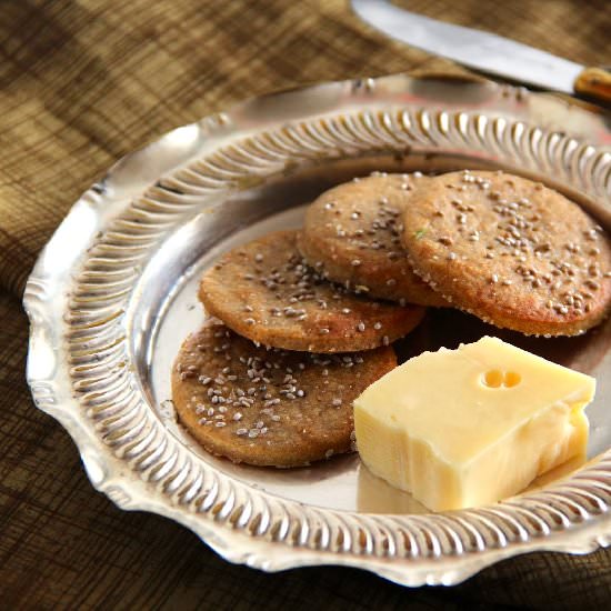 Buckwheat & Parmesan Crackers - Recipe photo by littleandloved