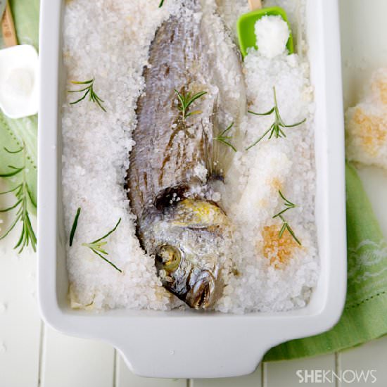 Salt Crusted Baked Whole Fish - Recipe photo by SheKnows Food Editor